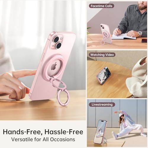 SYNCWIRE Mag Safe Phone Ring Holder – Stylish Magnetic Grip & Hands-Free Kickstand for i Phone 16, 15, 14, 13, 12 Pro Max – Secure 360° Rotation, Durable Build for Everyday Convenience & Enhanced Stability