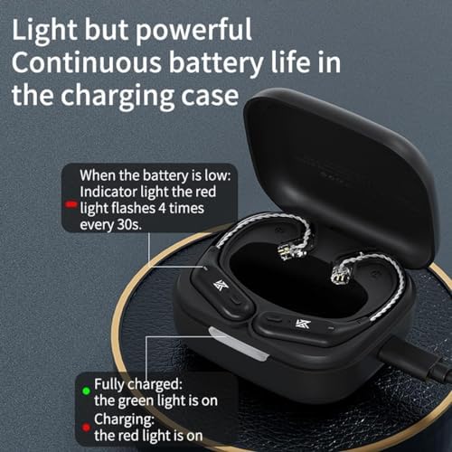 KZ AZ09 Bluetooth 5.2 IEM Adapter – Seamlessly Convert Your KZ Earbuds to Wireless with Advanced Audio Fidelity, Extended Battery Life, and Comfortable Ergonomic Design for Unmatched Mobility and Compatibility with Multiple Models