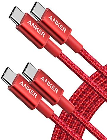 Anker 6 FT USB C to USB C Charging Cable Pack – 60 W Fast Charge for i Phone 16 Series & i Pad Mini 6 – Durable Nylon Braided Design, Enhanced Compatibility & Flexibility for All USB-C Devices (5 Pack)
