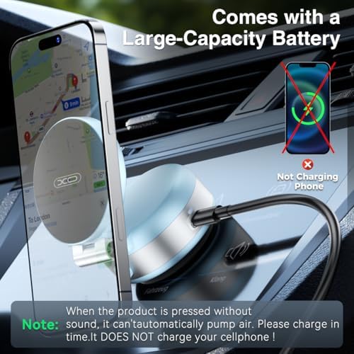 Revolutionary Magnetic Car Phone Holder – Adjustable Vacuum Suction Mount for i Phone 12-16 – Enhanced Stability on Smooth Surfaces – Foldable Design for Optimal Viewing – Hands-Free Navigation & Communication Solution – Durable Lightweight Construction for Everyday Use – Effortless Attachment with Electric Magnetic Technology – Perfect for Mirror, Glass, and Screen Surfaces – Elevate Your Driving Safety with This Essential Accessory