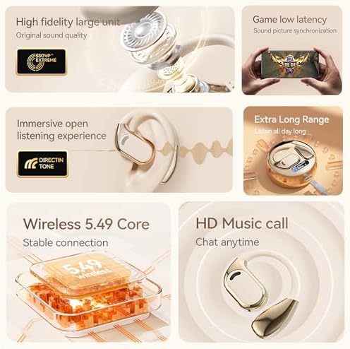 AI-Powered 144-Language Bluetooth Earbuds: Advanced Noise-Canceling Headphones for Effortless Communication in Any Setting, Ideal for i OS & Android Users, Waterproof Design for Enhanced Durability and Comfort During Travel