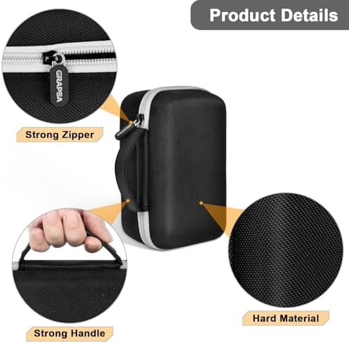 Premium Storage Case for Anker Prime Power Bank 27,650 m Ah – Compact, Shockproof Travel Holder for 250 W Charging Station, USB C Cables & Accessories – Enhanced Protection with Removable Partition & Zippered Mesh Pockets – Ideal for Outdoor Adventures & Everyday Use – Perfect Gift for Tech Enthusiasts