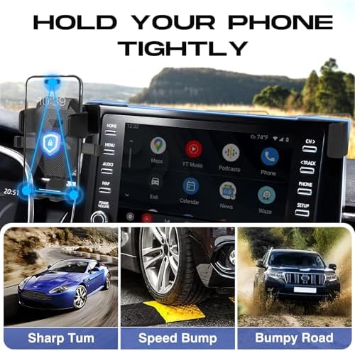 Premium Car Phone Holder for Honda Civic (2022-2025) & Acura Integra (2023-2025) – Adjustable, Ultra-Stable GPS Mount for Hands-Free Use, Perfectly Fits 9″ Screens, Enhances Safety and Accessibility for All Smartphones, Easy Installation, Sleek Design, Durable Construction for Long-Lasting Performance