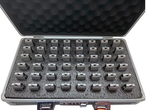 Ultimate Aluminum USB Thumb Drive Organizer Case – Shockproof & Antistatic Storage Solution for 48 Drives with Swivel Handle – Perfect for Portable Data Management and Travel Efficiency