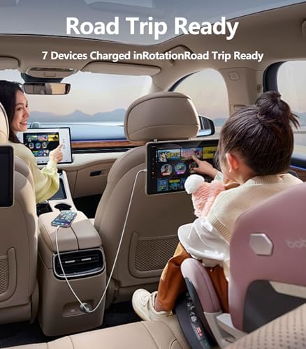 175 W Ultra-Fast Car Charger Adapter – Multi-Device Super Charging Hub for i Phone 16/15/14 Max, Samsung Galaxy S24/23/22, i Pad, Mac Book Pro/Air, and USB-C Laptops – Advanced PD3.1, 140 W Power Delivery, and Intelligent PPS Technology for Rapid Charging on the Go