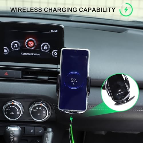 Mazda MX-5 ND 2016-2024 Air Vent Phone Holder Mount – Universal Smartphone Car Mount for Hands-Free Navigation and Communication, Quick Install, 360-Degree Adjustable Viewing Angle, Essential Driving Accessory for Enhanced Safety and Convenience
