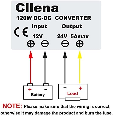 Cllena Advanced Waterproof DC/DC Voltage Boost Converter – Elevate 12 V to 24 V, 10 A, 240 W Power Regulator for Reliable Performance in Any Environment (Input Voltage 10 V-16 V)