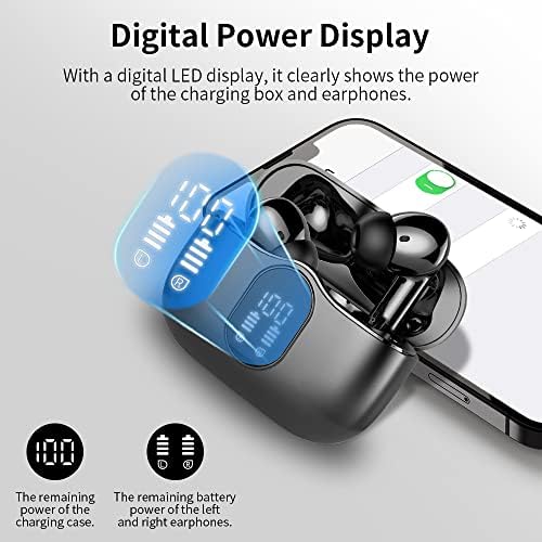 Btootos Ultra-Durable Bluetooth 5.4 Wireless Earbuds – Immersive Bass Sound with Noise-Cancelling Mic, IP7 Waterproof Design for Active Lifestyles, 36-Hour Playtime with LED Battery Display, Bold Yellow for a Striking Audio Experience