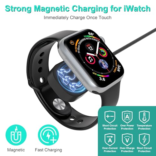 Maximize Device Efficiency with the 10 FT 4-in-2 Multi Charging Cable: Unmatched USB C & Lightning Compatibility for i Phone 15/14, Galaxy S23, and Apple Watch – Experience 100 W Fast Charging with Innovative 90-Degree Connector for Effortless Connectivity Across All Your Gadgets