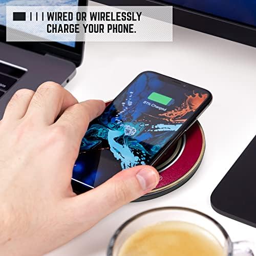 LSU Illuminated Logo Wireless Charger & Portable Power Bank – Dual Charging Pad for Wired and Wireless Devices, Fast Charging Technology, Ideal NCAA Gifts for Graduates and Fans, Ultimate Charging Solution with Enhanced Compatibility