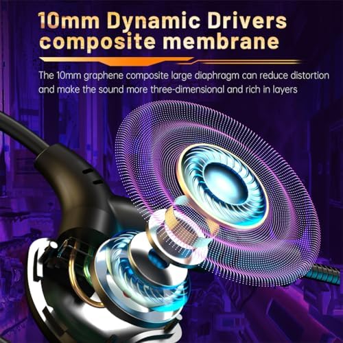 Elevate Your Gaming Experience with Dual Driver Wired Earbuds – Noise-Cancelling Type C Headphones with Built-In Mic for Crystal Clear Audio – Perfect for Mobile, Tablet, and Laptop Gaming – Immerse Yourself in Superior Sound Quality and Stay Connected During Intense Sessions