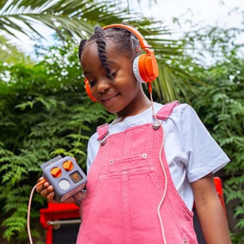 YOTO Safe Volume-Limiting Over-Ear Headphones for Kids – Adjustable, Foldable Design with Travel Bag and Daisy Chain Audio Sharing Feature for Ultimate On-the-Go Listening Experience