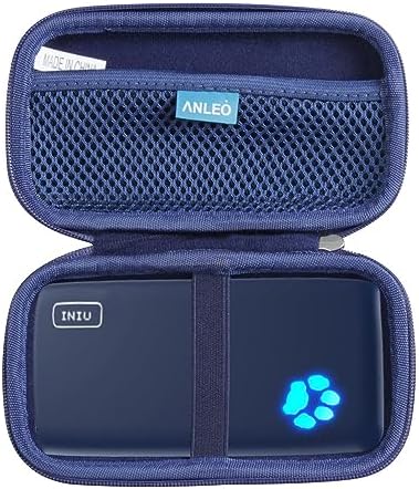 Anleo Premium Hard Shell Travel Case for INIU 10000 m Ah Power Bank – Ultimate Protection with Impact Resistance & Stylish Blue Design for On-the-Go Charging Solutions