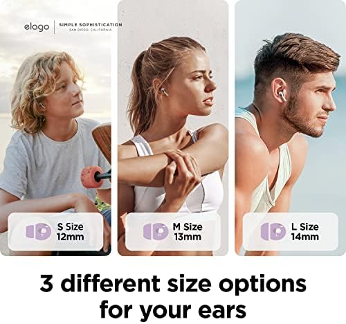 Custom Fit Silicone Ear Tips for Air Pods Pro 2 – 6 Pairs in Large, Medium, and Small Sizes – Superior Comfort and Noise Isolation – US Patent Protected – Essential Accessory for Apple Earbuds Enthusiasts
