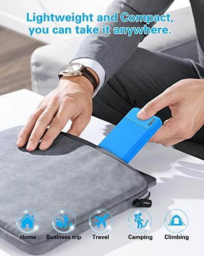 Dual 10,000 m Ah Portable Power Bank Set – Ultra-Slim USB-C Fast Charging Chargers for i Phone, Android, Google Devices – Triple-Port External Battery Pack for Safe, All-Day Use on the Go with Enhanced Compatibility and Lightweight Design