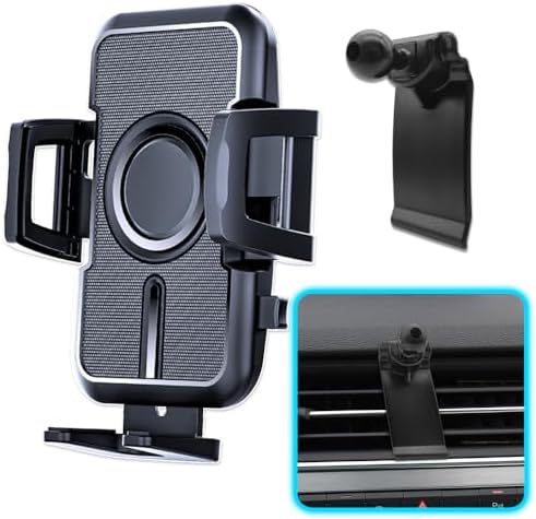 WAAPAK Premium Car Phone Holder Mount for Audi Q7 & SQ7 (2016-2025) – Secure Smartphone Cradle with 360-Degree Rotation, Thick Case Compatibility, and Sleek Interior Design for Effortless Navigation and Hands-Free Calling