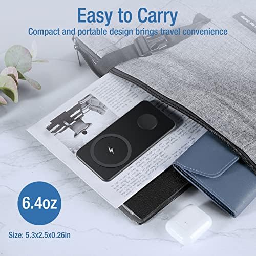 Dual Wireless Charging Pad – 15 W Fast Charge for i Phone & Samsung Devices, Air Pods, and Apple Watch – Sleek Qi-Enabled 2 in 1 Charger with QC 3.0 Adapter for High-Speed Power Delivery and Device Safety – Perfect for Home and Office Use