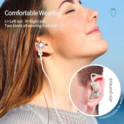 Transform Your Listening Journey with keephifi BLON BL-T3 High Fidelity In-Ear Monitors – Premium 11 mm Copper Clad Diaphragm for Deep Bass and Crystal Clear Vocals, Ergonomically Crafted for All-Day Comfort, Perfectly Suited for Sports, Gaming, and Music Enthusiasts, Enhanced Device Compatibility Featuring Built-in Mic for Effortless Hands-Free Communication – Lightweight Yet Durable Design to Complement Your Active Lifestyle