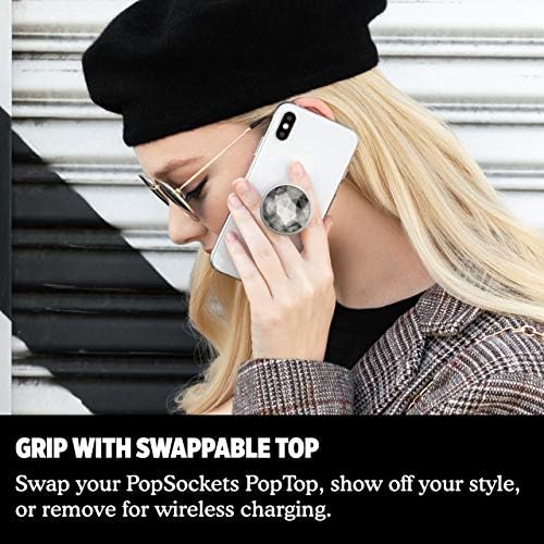 Mag Safe Pop Grip for i Phone – Magnetic Phone Stand with Swappable Top – Bon Bon Black – Ergonomic Secure Grip for Hands-Free Viewing & Wireless Charging Compatibility – Ultimate Mobile Accessory for Enhanced Usability and Style