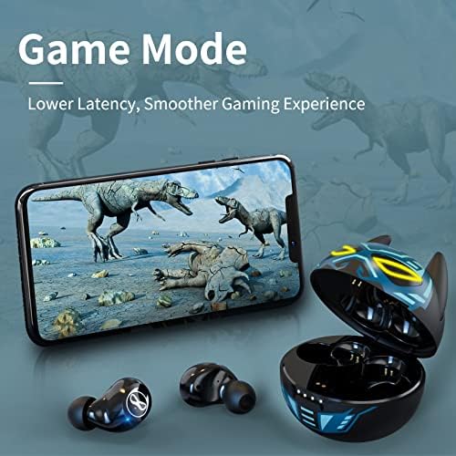 Kids’ Bluetooth 5.1 Wireless Earbuds – Adorable Waterproof Earphones with Dual Mics, 36-Hour Playtime, Hi-Fi Stereo Sound, and Gaming Mode – Perfect for Active Young Listeners and Learning on the Go