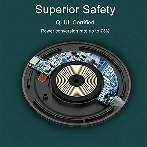 TPLTECH 15 W Dual Qi-Certified Wireless Charger Pad – Rapid Charging Solution for i Phone 12/11 & Samsung Galaxy S20/S10 – Innovative Non-Slip Design for Seamless Use at Home & Office – Advanced Multi-Protection Technology for Safe, Cordless Charging Anytime – Effortless Device Compatibility Without Additional Adapters