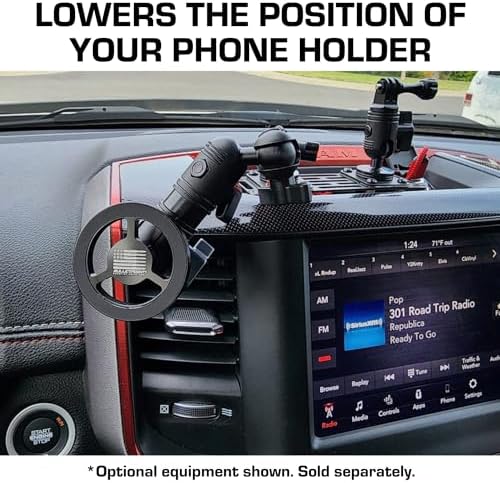 Innovative Drop-Down Phone Mounting Kit for Cars – Adjustable 1 cm Arm with 20 mm Connector for Optimal Device Positioning – Elevate Your Driving Safety with Hands-Free Navigation and Calls – Universal Compatibility with Multiple Phone Models and Vehicle Types – Quick Installation for Seamless Use