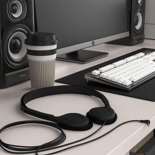 Maeline 20-Pack On-Ear Headphones with 3.5 mm Plug – Premium Bulk Audio Solution for Schools and Offices – Adjustable Fit, Durable Design, and Reliable Sound Performance for Kids and Professionals