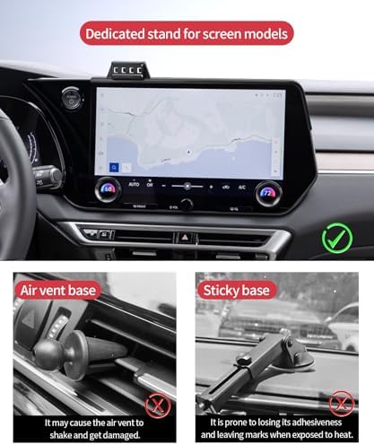 Lexus NX/RX Hybrid 2022-2025 Premium Wireless Charging Phone Holder – 360° Rotating Car Mount with Mag Safe Compatibility for 9.8-Inch Displays – Ultimate Convenience and Secure Access for Modern Drivers