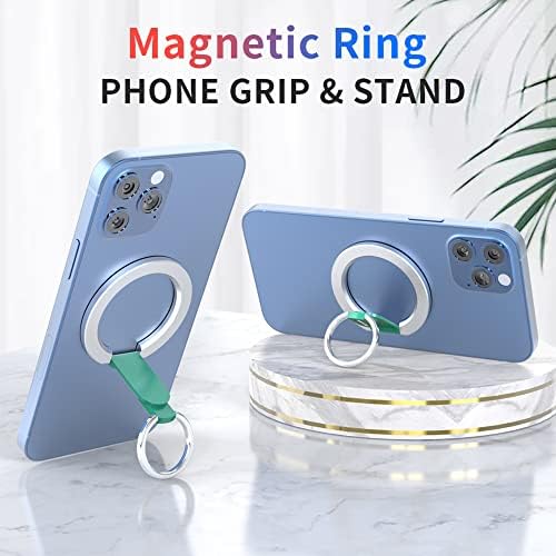 Magnetic 2-in-1 Phone Grip & Kickstand – Rapid X Snapo for i Phone 12-15 Series – Lightweight Aluminum Holder with 360° Flexibility and Enhanced Compatibility – Perfect for Hands-Free Viewing in Multiple Colors