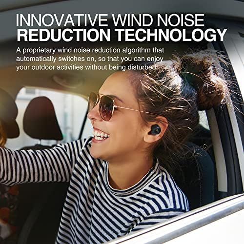 QCY HT07 Wireless Earbuds with Multi-Mode Active Noise Cancelling – AI-Enhanced Call Clarity, 6 Mics for Optimal Voice Quality, 32-Hour Battery Life, Customizable EQ via App, Bluetooth 5.2 for Seamless Connectivity, Anti-Wind Noise, Perfect for Music Lovers and Professionals