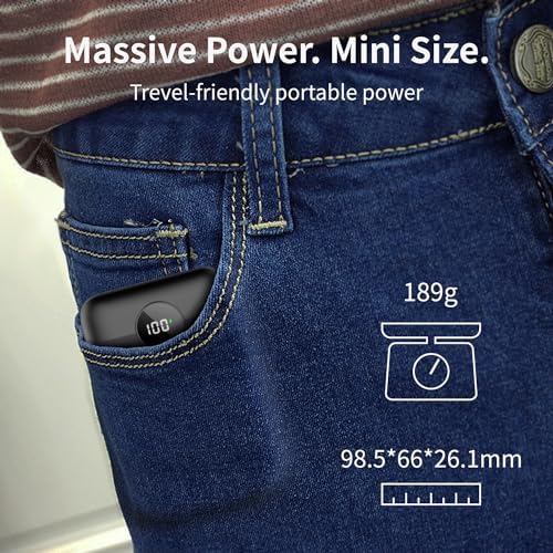 Ultimate 10000 m Ah Heated Vest Battery Pack – Fast Charging Power Bank for Heated Clothing, Stadium Seats & Outdoor Gear with LED Display – Compact & Portable Solution for Winter Adventures – Reliable Energy Source for Jackets, Pants & Camping Chairs