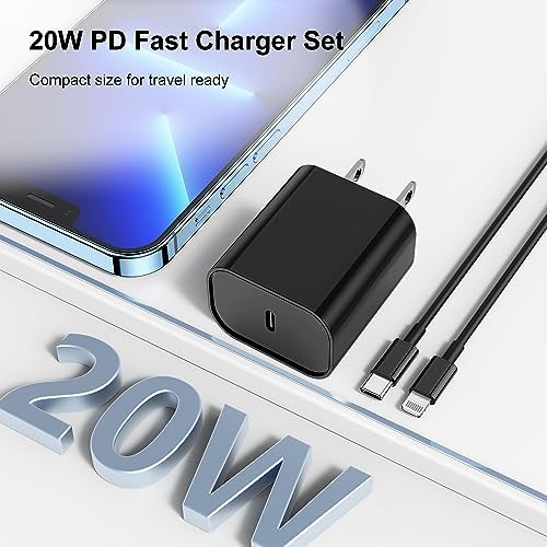 Ultra-Fast 3 FT USB-C to Lightning Charger Cable for i Phone 14, 13, 12, Pro Max & More – Certified High-Speed Charging, Enhanced Durability, and Universal Compatibility for Efficient Power Delivery – Perfect for Home, Office, and Travel Use