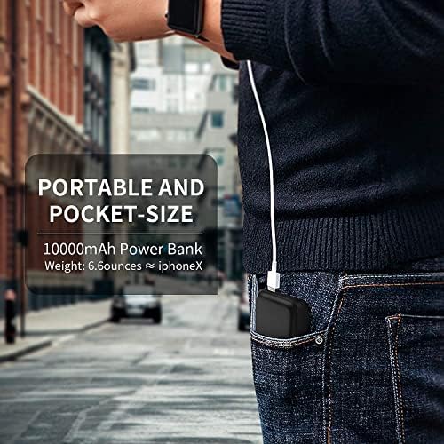 Ultimate 10000 m Ah Heated Vest Battery Pack with Dual USB Ports – LCD Display Power Bank for i Phone & Android – Lightweight, High-Capacity Charger for Outdoor Activities and Daily Use – Stay Warm and Powered On-The-Go