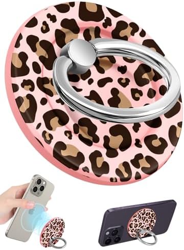 Magnetic Phone Grip Holder for i Phone – Adjustable Mag Safe-Compatible Finger Ring Stand with Fun Designs for Secure Selfies and Video Calls – Lightweight, Durable, and Removable Accessory to Elevate Your Smartphone Experience