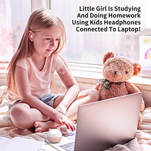 Kids’ Bluetooth 5.1 Wireless Earbuds – Adorable Waterproof Earphones with Dual Mics, 36-Hour Playtime, Hi-Fi Stereo Sound, and Gaming Mode – Perfect for Active Young Listeners and Learning on the Go