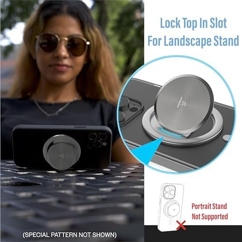 Revolutionize Your Smartphone Interaction with Tango Ultra Thin Grip for Mag Safe – Limited Edition BEE | One-Handed Access, Expansive 10 x Versatility, Space-Grade Steel Durability, Seamless Wireless Charging, and Built-In Kickstand for Ultimate Convenience and Style