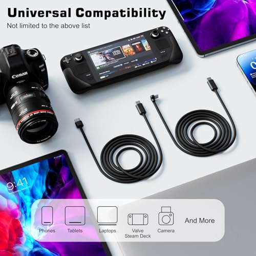 Elevate Your Device Connectivity with the Dbillion Da 10 ft USB C Cable – 90° Right-Angle Connector for Unmatched Comfort in Gaming and Multitasking, 60 W Rapid Charging & High-Speed Data Transfer Compatible with i Phone 15, Galaxy S23, Mac Book Pro & More! Durable Flexibility for Everyday Use!