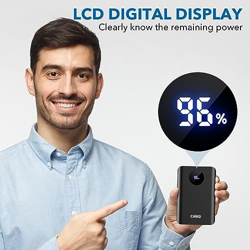 Revolutionary 5 V 2 A Heated Vest with Integrated 10000 m Ah Battery Pack – LCD Display Power Bank for Fast Charging Devices, PD 22.5 W USB-C Portable Charger Compatible with i Phone & Android – Ultimate Outdoor Warmth & Connectivity Solution