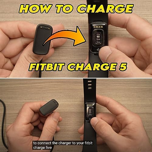 Fitbit Charge 6 & Luxe Charger Dock – Rapid Power Replacement Cable for Charge 5, Lightweight and Durable Smartwatch Charging Solution in Sleek Black Finish – Optimize Your Fitness Tracking Experience with Enhanced Compatibility and Portability