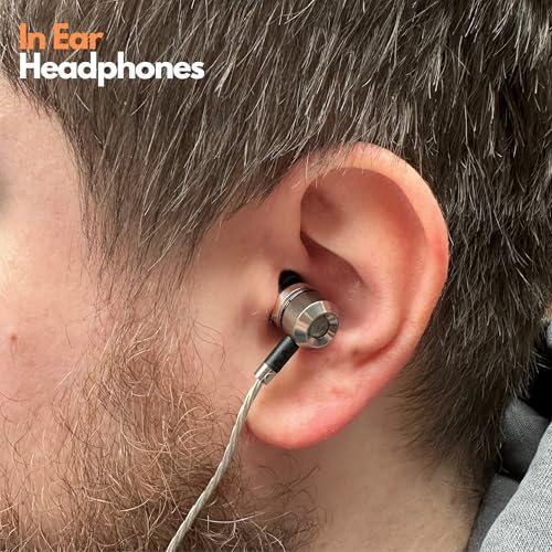 Sephia SP3060 Wired Earbuds – Premium HD Bass Sound, Lightweight Aluminum Design, Customizable Fit with S/M/L Tips, Noise Isolation, Tangle-Free 3.5 mm Cable & Protective Case – Ideal for Music Lovers and On-the-Go Listening