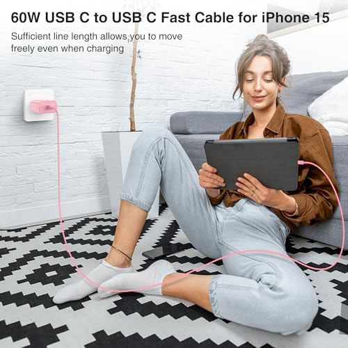 Elevate Your Charging Experience with the 20 W USB-C Power Adapter & 10 ft Type C Cable – Perfectly Engineered for i Phone 16/15, i Pad Pro, and Air Pods – Compact Wall Charger for Accelerated Power Delivery and Unmatched Portability – Superior Charging Speed for All Your Apple Devices on the Go