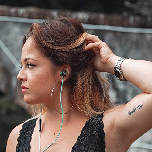 LUDOS Clamor Wired Earbuds – Premium Noise-Isolating In-Ear Headphones with Memory Foam Tips, Built-in Microphone, 5-Year Warranty – Perfect for i Phone and Samsung Users, Ideal for Students and Small Ears in Stylish Pink – Ultimate Sound Quality and Comfort for Everyday Use