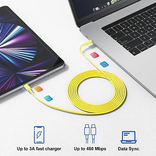 Ultimate USB C Charger for i Phone 16 & 15 – Fast Charging with 10 FT Long USB C to C Cable – Ideal for i Pad Pro 12.9/11 & i Pad Air 5 th – Reliable Power Block for Home & Travel – Enhanced Speed & Compatibility