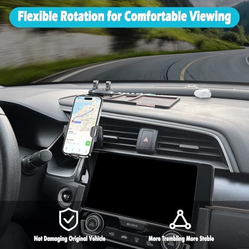 Secure and Stylish Car Phone Holder for Honda Civic 2012-2015 – Ultimate 360-Degree Rotation Mount for Thick Cases, Compatible with 4.7-7 Inch Smartphones | Effortless Installation for Enhanced Driving Convenience