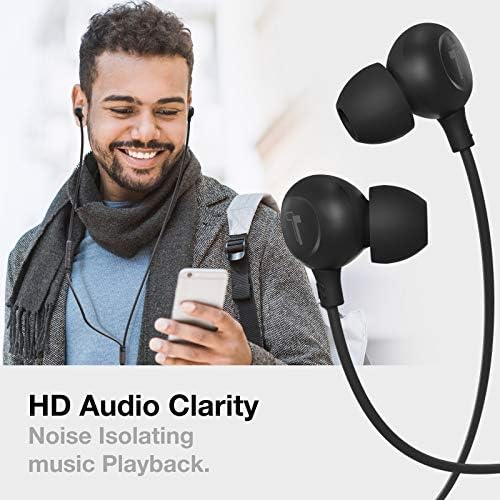 Thore Lightning Earbuds for i Phone – MFi Certified Wired In-Ear Headphones with Mic – High-Fidelity Sound for i Phone 7/8 Plus, X, XR, 11, SE, 12, 13, 14 Pro Max – Ultra-Portable White Design for Music & Calls – Premium Audio Experience