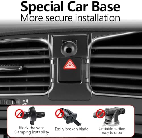 VW Golf 7 MK7 R GTI 2015-2021 Premium Car Phone Holder with 360-Degree Rotation | Enhanced Stability & Hands-Free Navigation | Effortless Installation & Sleek Aesthetic Design | Universal Smartphone Compatibility – Essential Auto Accessory for Modern Drivers