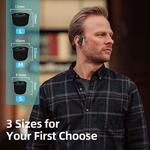 Ultimate Comfort Memory Foam Ear Tips for Beats Powerbeats Pro/2/3 – Secure Fit Anti-Slip Replacement Earpads with Storage Box – 3 Pairs (Medium, Black) for Enhanced Sound Isolation and Durable Performance