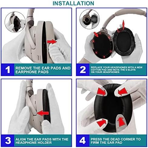 Upgrade Your JBL E55 BT Headsets with Premium Memory Foam Earpads – Unmatched Comfort & Noise Isolation for Enhanced Listening Experience (Black)