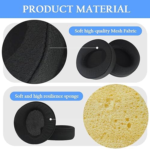 Transform Your Sony Headphones with Premium Sweatproof Earpads – Quick Fit Replacement Cushions Featuring Breathable Mesh & Advanced Isolation Foam for Ultimate Comfort and Sound Quality in Gaming & Music (Stylish Blue)