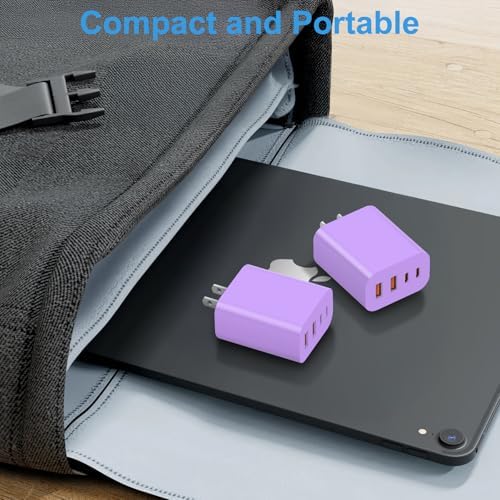 Compact 40 W Dual Port USB C Charger Block – Rapid Charge Cube for i Phone 11-16 Pro Max, i Pad, Samsung & More – Stylish Yellow Power Delivery & Quick Charge Technology for Ultimate Travel Convenience and Device Compatibility
